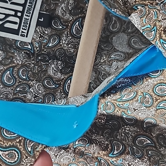 SIR,by Eddie Edward's mens Paisley shirt size large. Contrast cuffs and colar. - Picture 3 of 8